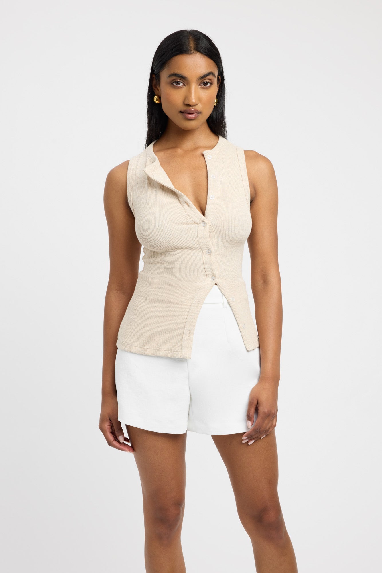 Buy Bec Button Tank Eggshell Marle Online | United States