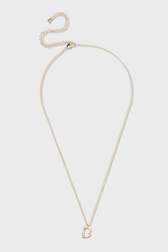 D - Initial Necklace