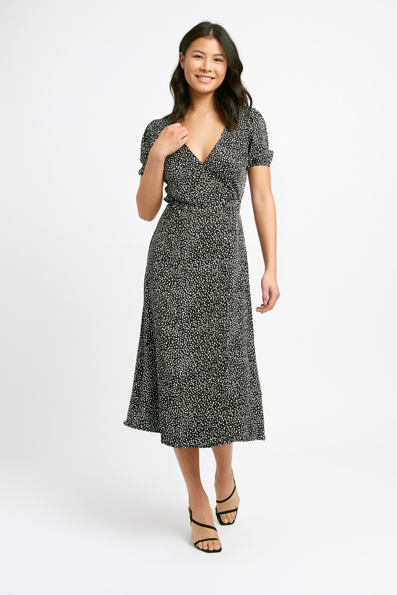 Snow Leopard Wrap Dress – USA KOOKAÏ