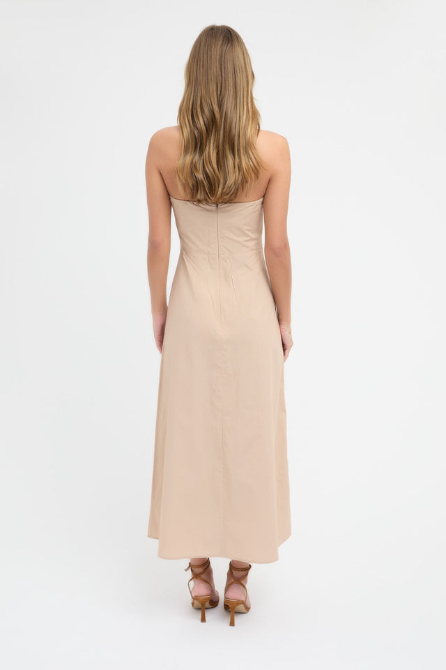 Poplin Strapless Dress