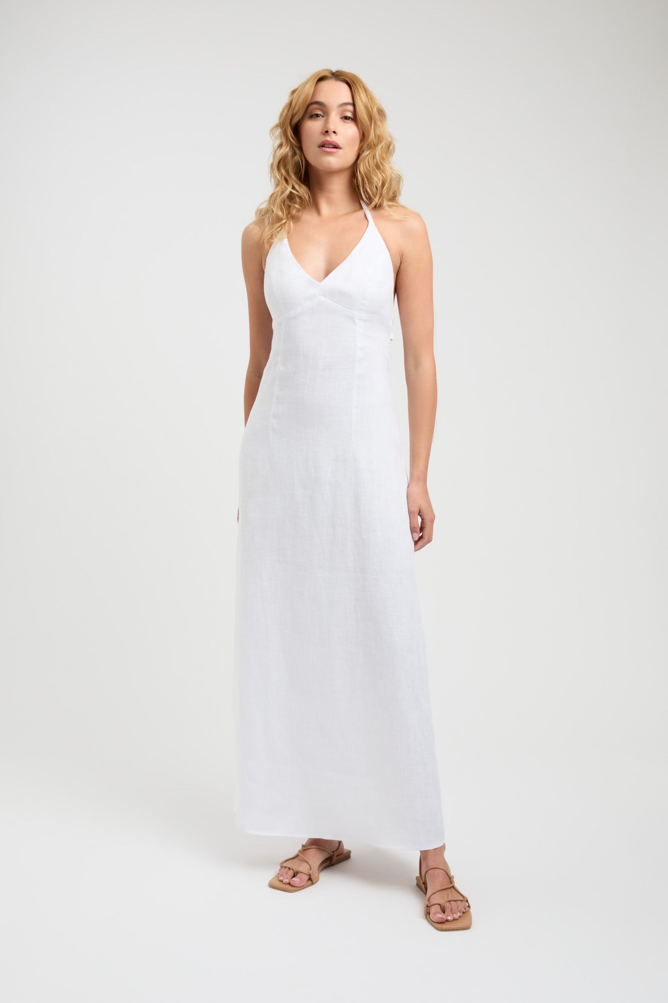 Tahiti Tied Halter Dress – USA KOOKAÏ