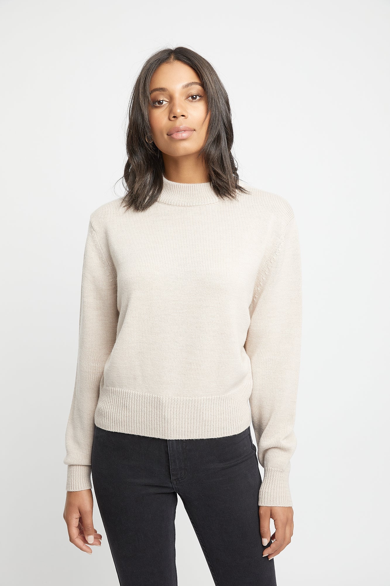 Autumn Built Up Neckline Jumper USA KOOKAI