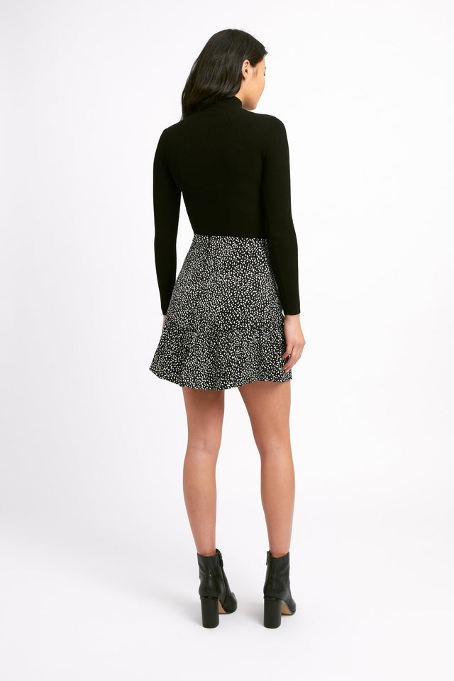 Snow Leopard Mini Skirt