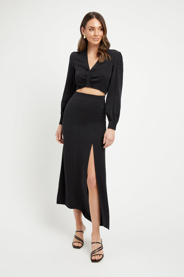 Clarisa Split Midi Skirt