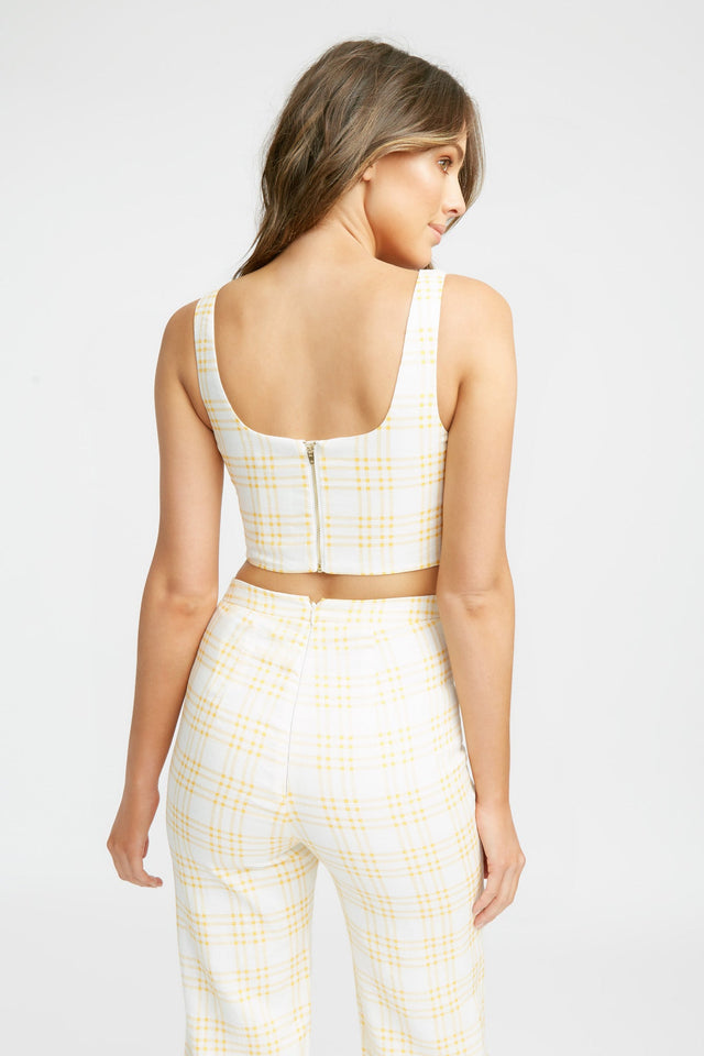 Checker Crop Top