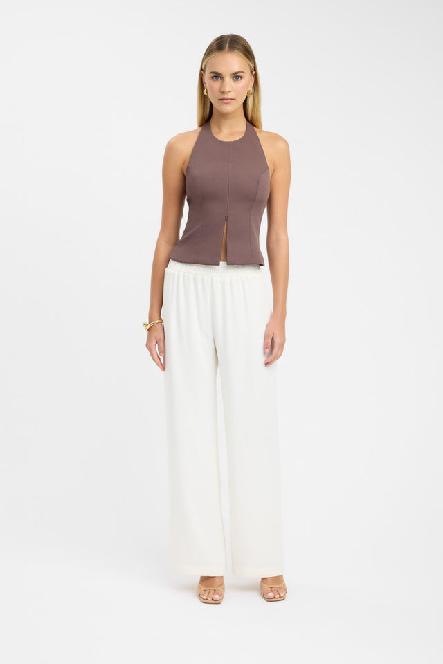 Oyster Zip Front Top