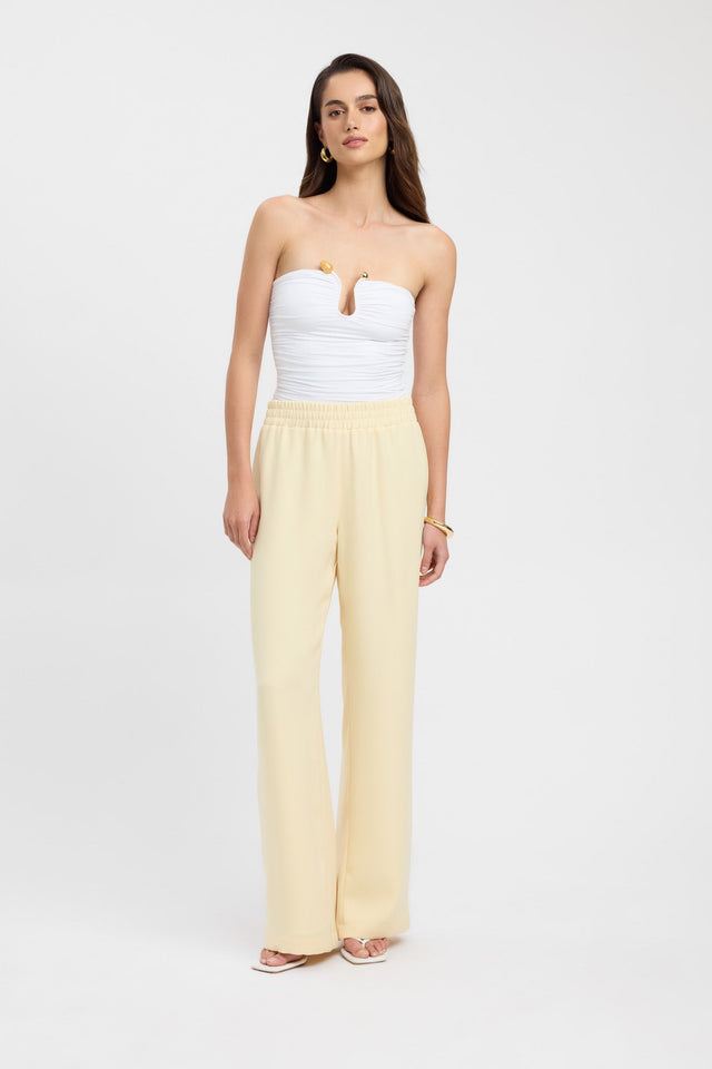 product Maria Wide Leg Pant Kookai Wide-leg High-rise yellow womens-regular-pants 