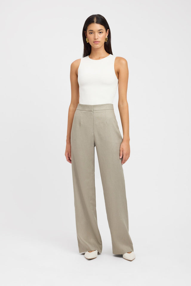 Palm Staple Pant Kookai Wide-leg High-rise dark grey womens-regular-pants 