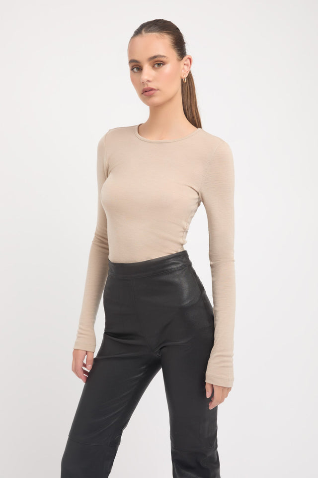 Long Sleeve Crew Neck Top