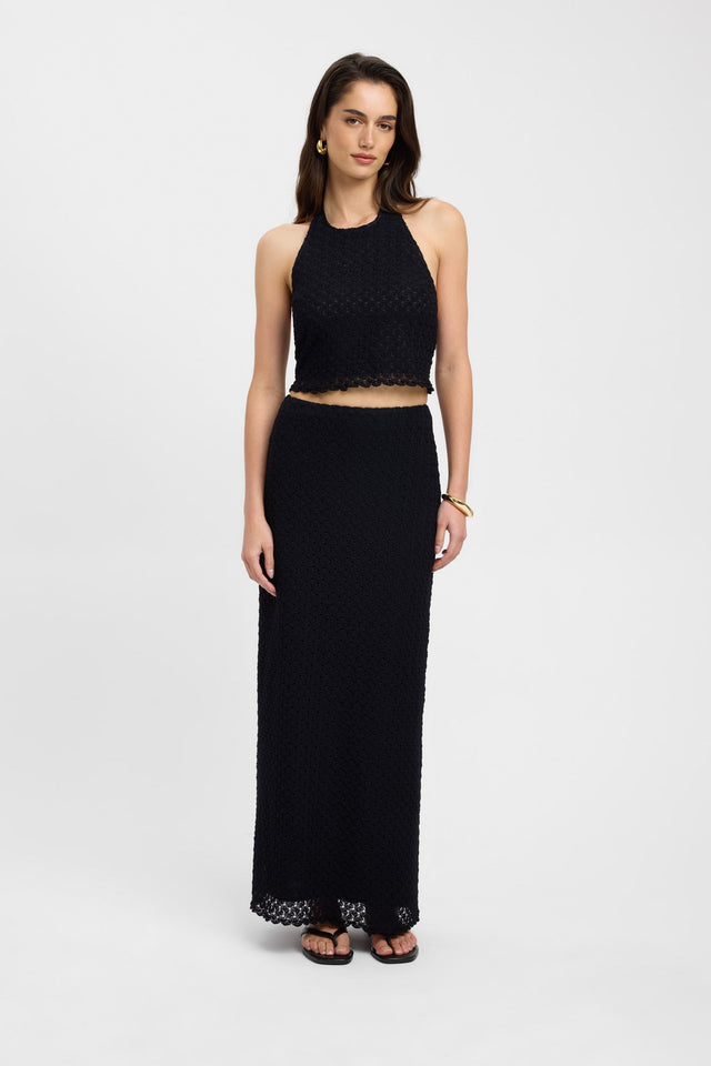 product Savannah Skirt Kookai Straight Maxi black womens-skirts 