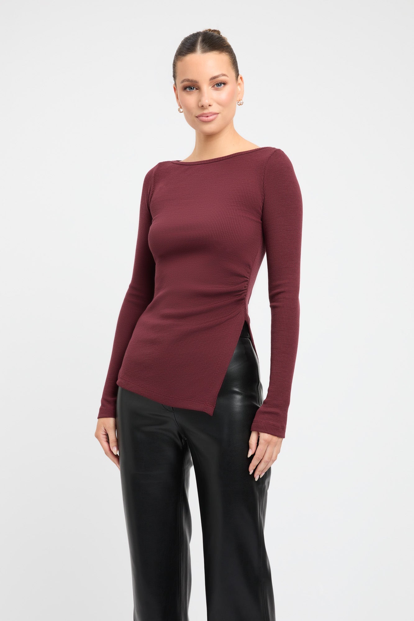 Buy Theo Merino Wool Long Sleeve Top Port Royal Online | United States