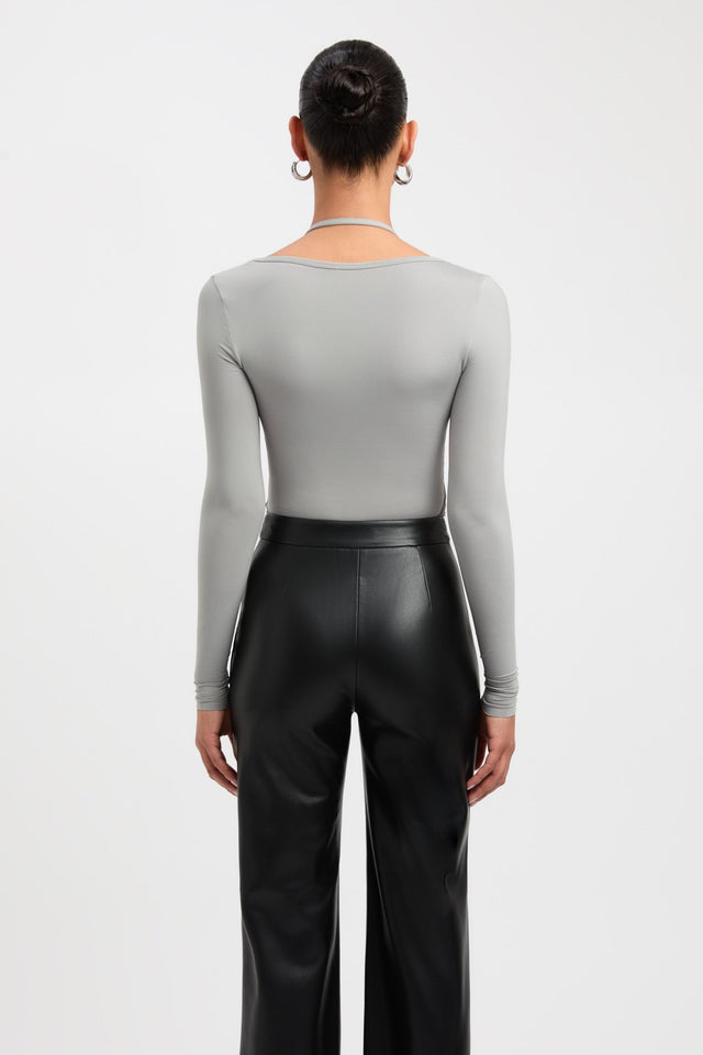 Shop the 'Ruched Faux Leather Top' (coming soon for NZ) online now