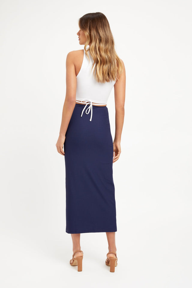 Staple Rib Midi Skirt