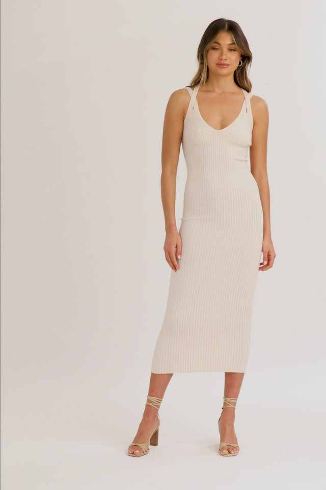 Sadie Double Strap Midi Dress